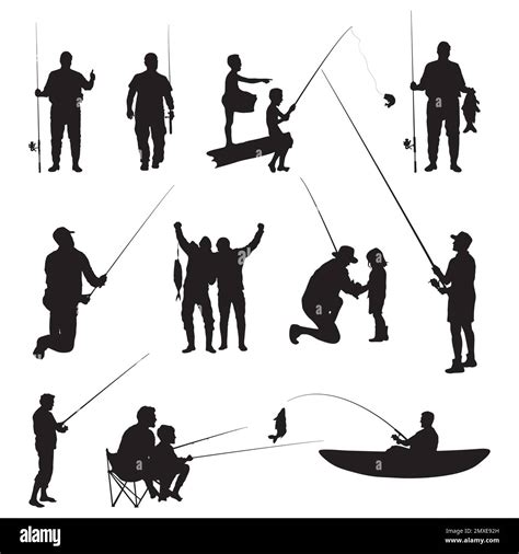 fishing silhouette|Fishing Silhouette Pictures, Images and Stock Photos.